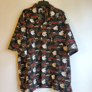 ROCAWEAR MEN'S BLACK/RED RETRO VINTAGE SHORT SLEEVE SIZE XL